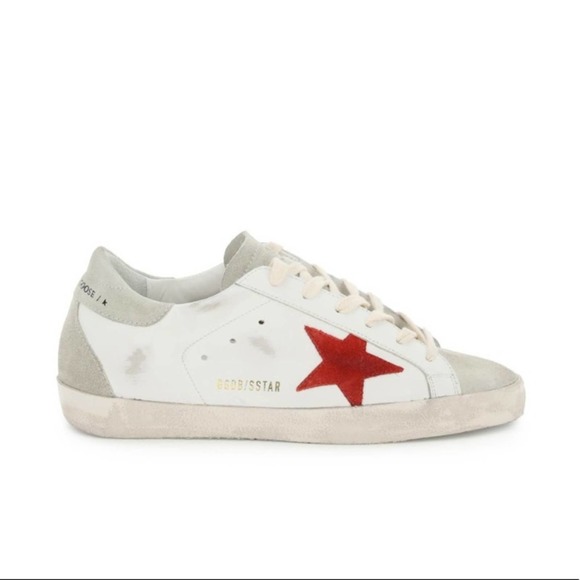 Golden Goose Shoes - Golden Goose White Leather Superstar Sneakers